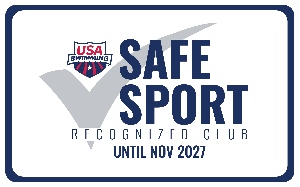 USA Swimming Safe Sport Recognized Club, recognized until November 2027